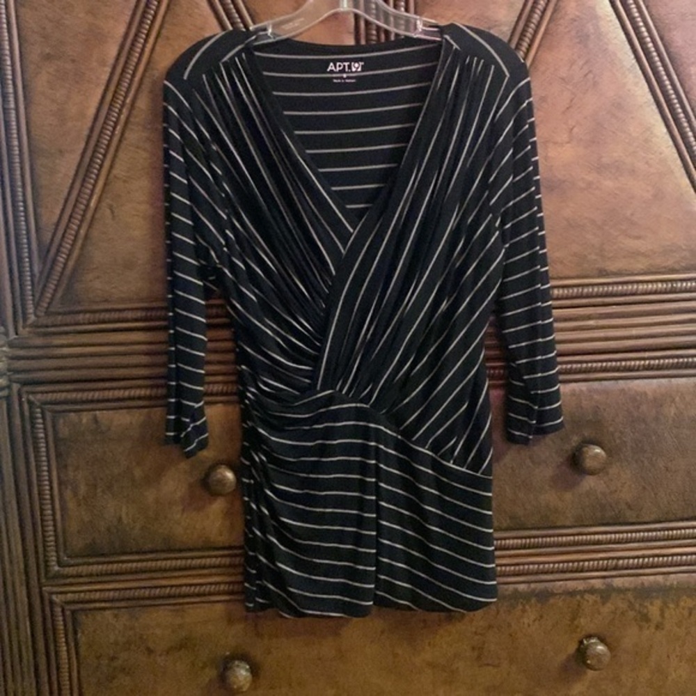Apt. 9 Black and White Striped work too very soft & comfortable